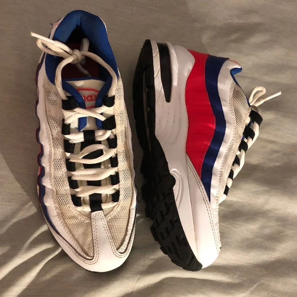Nike Blue and White Sneakers